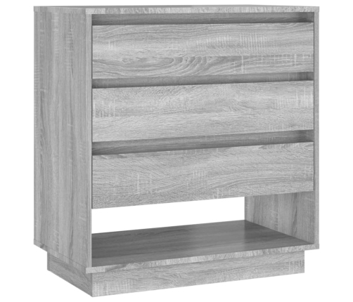 Aparador de madera contrachapada gris Sonoma 70x41x75 cm