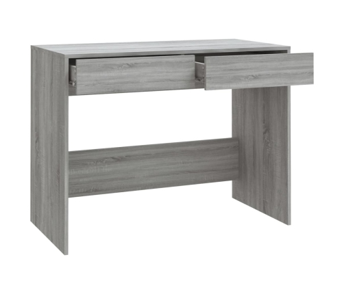 Escritorio de madera de ingeniería gris Sonoma 101x50x76,5 cm