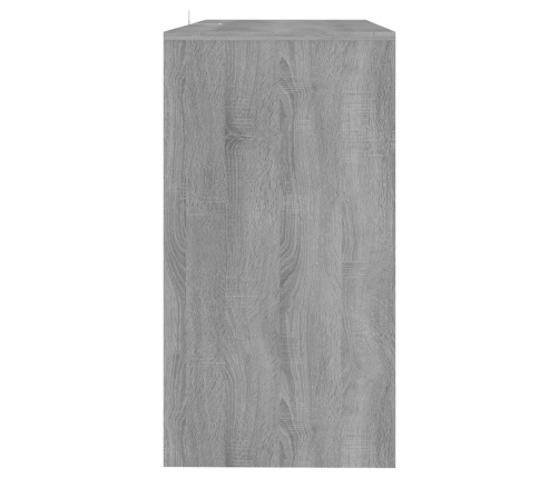 Mesa consola madera de ingeniería gris Sonoma 89x41x76,5 cm