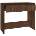 Mesa consola madera de ingeniería marrón roble 89x41x76,5 cm