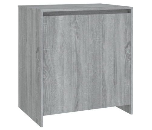 Aparador de madera contrachapada gris Sonoma 70x41x75 cm