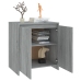 Aparador de madera contrachapada gris Sonoma 70x41x75 cm