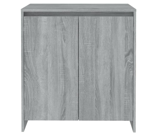 Aparador de madera contrachapada gris Sonoma 70x41x75 cm