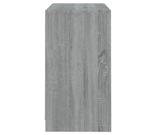 Aparador de madera contrachapada gris Sonoma 70x41x75 cm