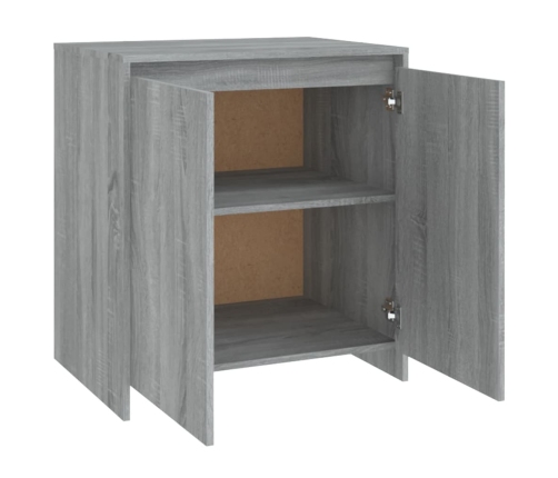 Aparador de madera contrachapada gris Sonoma 70x41x75 cm