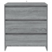 Aparador de madera contrachapada gris Sonoma 70x41x75 cm