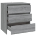 Aparador de madera contrachapada gris Sonoma 70x41x75 cm