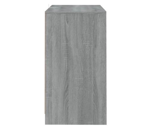 Aparador de madera contrachapada gris Sonoma 70x41x75 cm