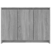 Aparador de madera de ingeniería gris Sonoma 102x33x75 cm