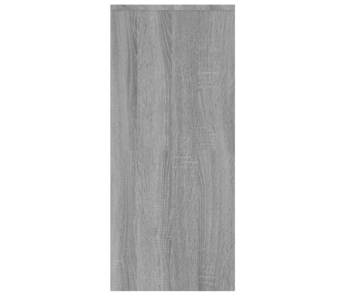 Aparador de madera de ingeniería gris Sonoma 102x33x75 cm