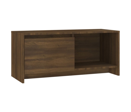 Mueble de TV madera de ingeniería marrón roble 90x35x40 cm