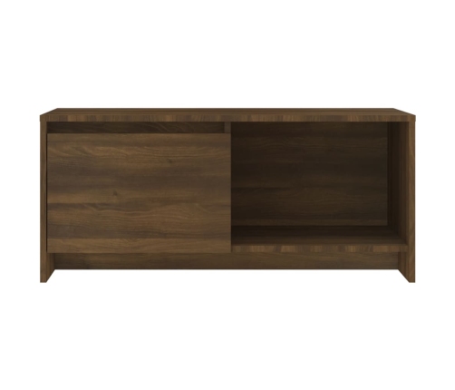 Mueble de TV madera de ingeniería marrón roble 90x35x40 cm