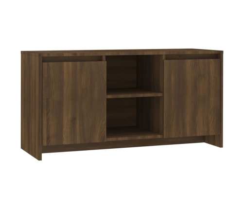 Mueble de TV madera de ingeniería marrón roble 102x37,5x52,5cm