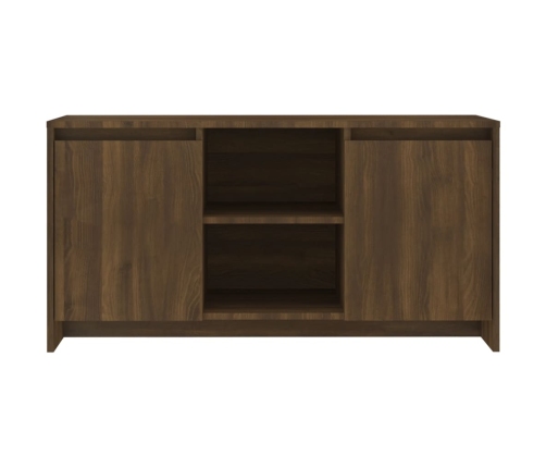 Mueble de TV madera de ingeniería marrón roble 102x37,5x52,5cm