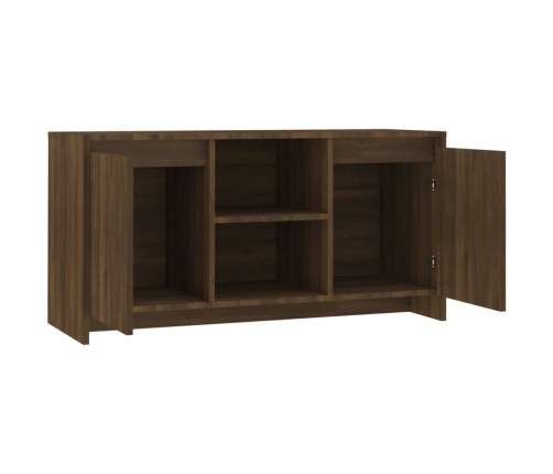 Mueble de TV madera de ingeniería marrón roble 102x37,5x52,5cm