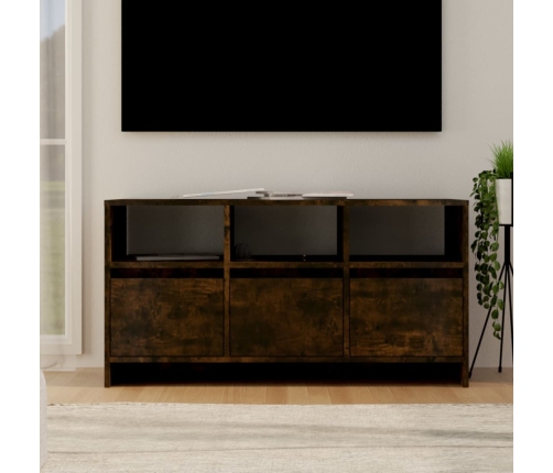 Mueble de TV madera de ingeniería roble ahumado 102x37,5x52,5cm