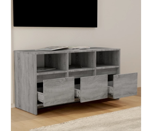 vidaXL Mueble de TV madera de ingeniería gris Sonoma 102x37,5x52,5 cm