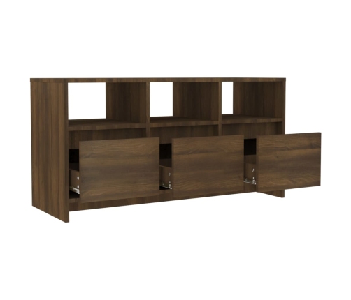 vidaXL Mueble de TV madera de ingeniería marrón roble 102x37,5x52,5cm