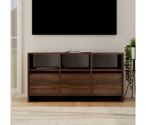 vidaXL Mueble de TV madera de ingeniería marrón roble 102x37,5x52,5cm