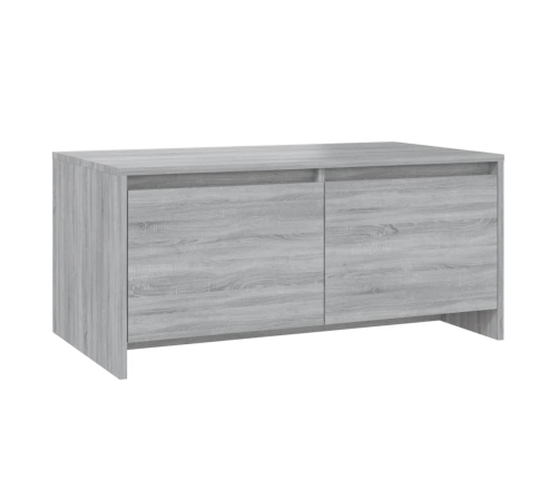 vidaXL Mesa de centro madera de ingeniería gris Sonoma 90x50x41,5 cm