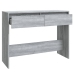 Mesa consola madera de ingeniería gris Sonoma 100x35x76,5 cm