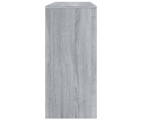 Mesa consola madera de ingeniería gris Sonoma 100x35x76,5 cm