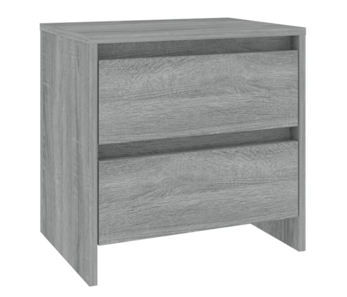 Mesita de noche madera de ingeniería gris Sonoma 45x34,5x44,5cm