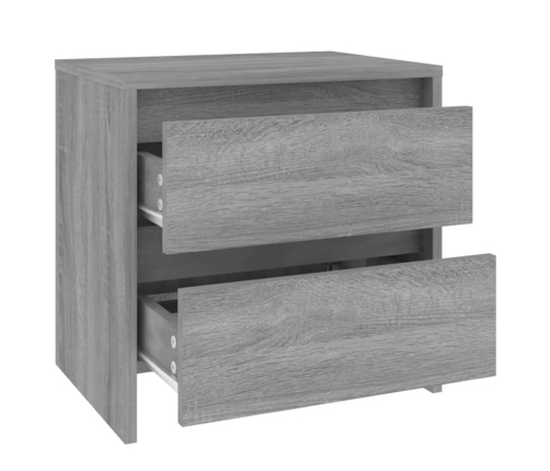 Mesita de noche madera de ingeniería gris Sonoma 45x34,5x44,5cm