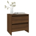 Mesita de noche madera ingeniería marrón roble 45x34,5x44,5 cm