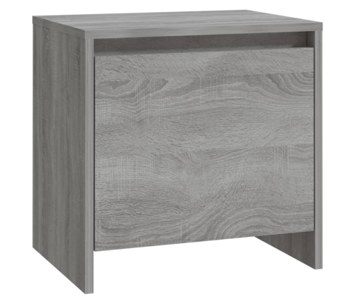 Mesita de noche madera de ingeniería gris Sonoma 45x34x44,5 cm