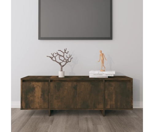 Mueble de TV madera contrachapada roble ahumado 120x30x40,5 cm