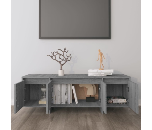 Mueble de TV madera contrachapada gris Sonoma 120x30x40,5 cm