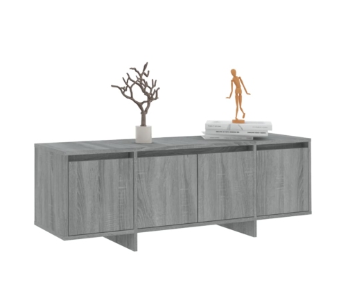 Mueble de TV madera contrachapada gris Sonoma 120x30x40,5 cm