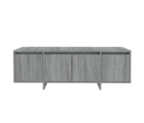 Mueble de TV madera contrachapada gris Sonoma 120x30x40,5 cm