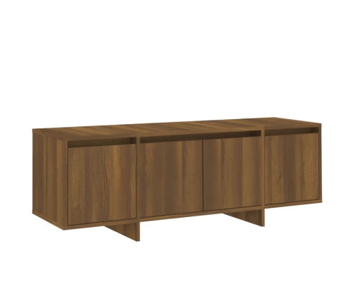 Mueble para TV madera contrachapada marrón roble 120x30x40,5 cm