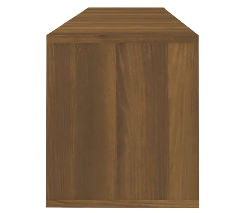 Mueble para TV madera contrachapada marrón roble 120x30x40,5 cm