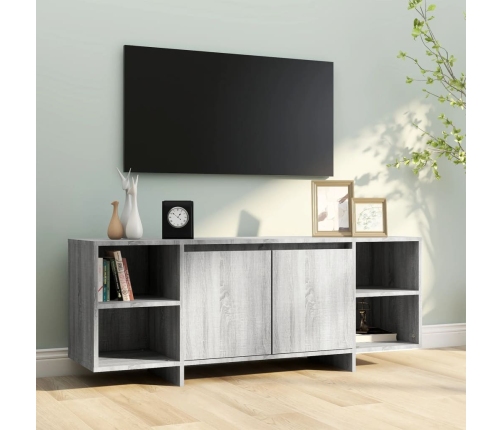 Mueble de TV madera de ingeniería gris Sonoma 130x35x50 cm