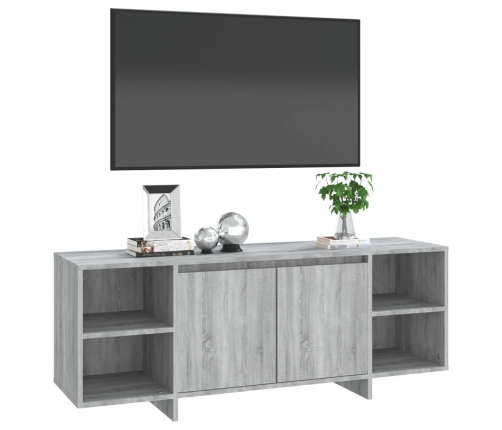 Mueble de TV madera de ingeniería gris Sonoma 130x35x50 cm