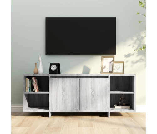 Mueble de TV madera de ingeniería gris Sonoma 130x35x50 cm