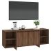 Mueble de TV madera de ingeniería marrón roble 130x35x50 cm