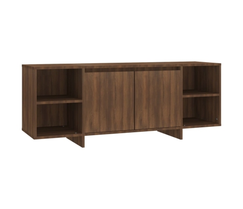 Mueble de TV madera de ingeniería marrón roble 130x35x50 cm