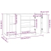 Aparador madera de ingeniería roble ahumado 135x41x75 cm