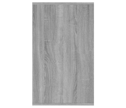 Aparador de madera de ingeniería gris Sonoma 135x41x75 cm