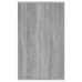 Aparador de madera de ingeniería gris Sonoma 135x41x75 cm