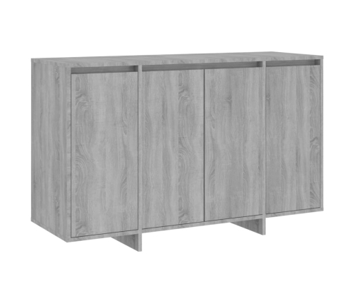 Aparador de madera de ingeniería gris Sonoma 120x41x75 cm