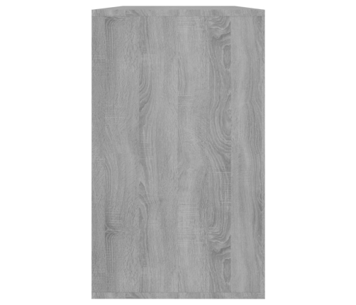 Aparador de madera de ingeniería gris Sonoma 120x41x75 cm