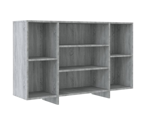 Aparador de madera de ingeniería gris Sonoma 120x30x75 cm