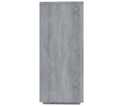 Aparador de madera de ingeniería gris Sonoma 120x30x75 cm