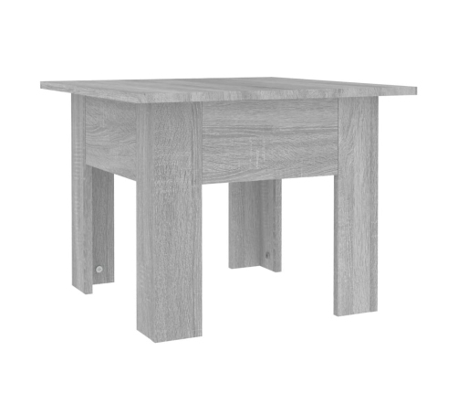 Mesa de centro madera de ingeniería gris Sonoma 55x55x42 cm