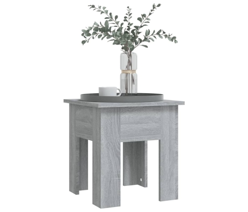 vidaXL Mesa de centro madera de ingeniería gris Sonoma 40x40x42 cm